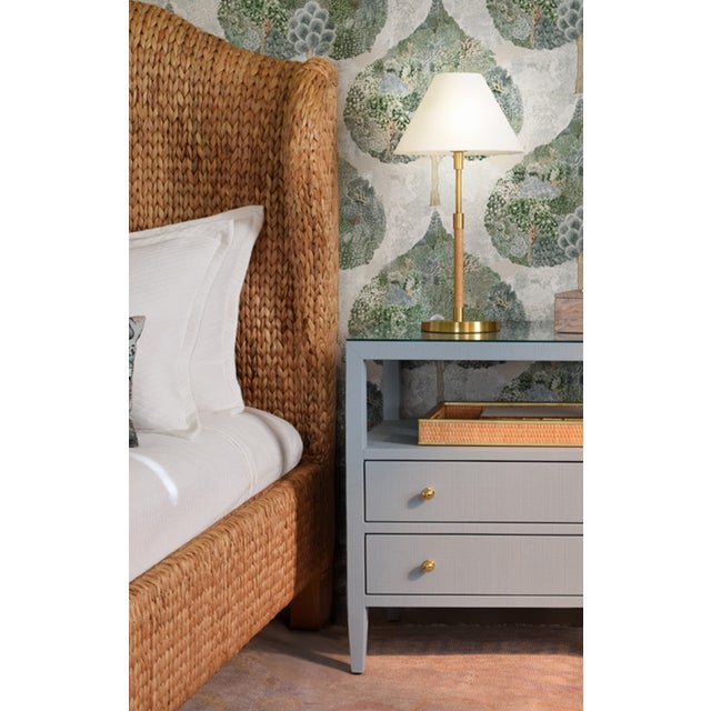 New special order item. Not vintage. Add a pop of color and functionality with the Douglas light blue side table. This...