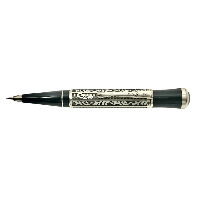 Silver 1999 Montblanc Marcel Proust Writers Edition Matching No. 335 Three Piece Set For Sale - Image 8 of 13