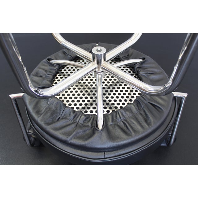 Black LC7 Chair by Le Corbusier for Cassina, 2010s For Sale - Image 8 of 12