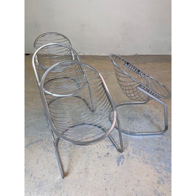 Cantilever Chair with Fur by Gastone Rinaldi For Sale - Image 10 of 11