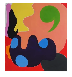 Jessica Snow "Green Comma", Painting