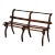 19th Century French Louis Philippe Oak Bench With Curved Legs For Sale