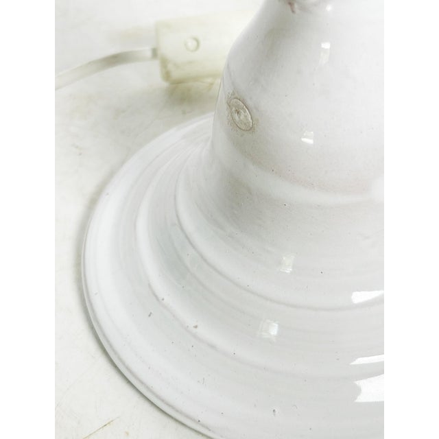 Ceramic White Ceramic Table Lamp, France, 1980s For Sale - Image 7 of 13