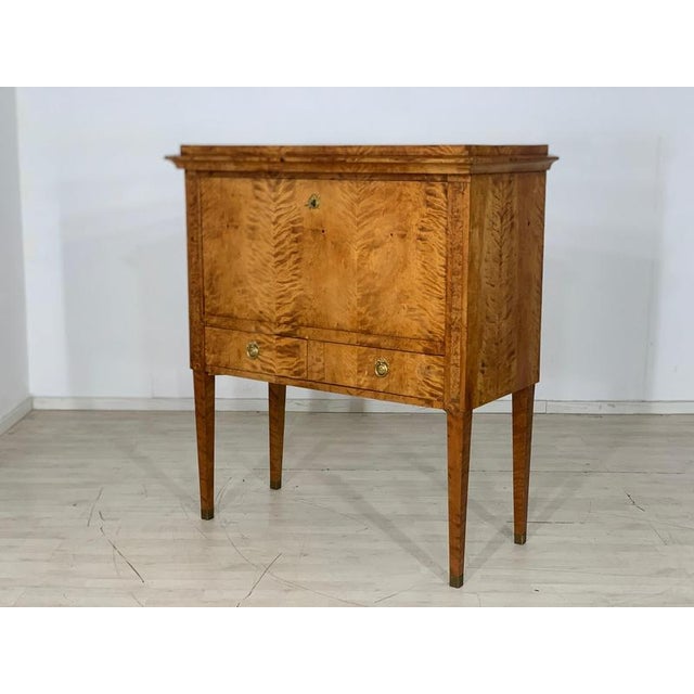 Biedermeier Secretary Cabinet, 1830s For Sale - Image 12 of 16