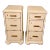Late 19th Century Pair of Painted Butler Style French Country Chic Nightstands For Sale