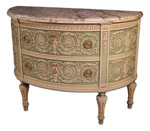 Vintage Italian Half-Moon Commode, 1950