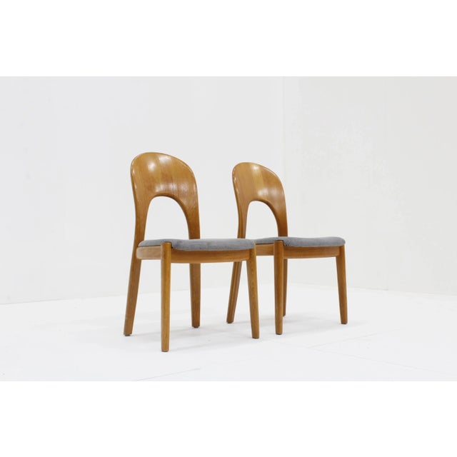 Vintage Danish Dining Chairs by Niels Koefoed for Koefoeds Hornslet, 1960s, Set of 2 For Sale - Image 4 of 9