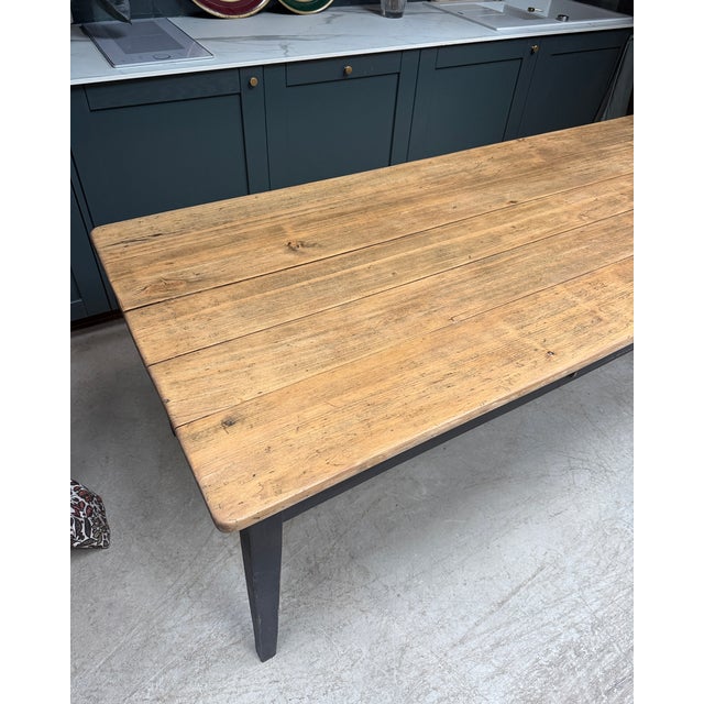 Wood Vintage Farmhouse Dining Table, 1940s For Sale - Image 7 of 14