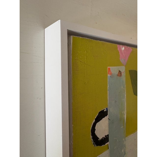 Abstract Sarah Trundle, Abstract Framed Mixed Media Collage Painting, "The Little Things" For Sale - Image 3 of 3