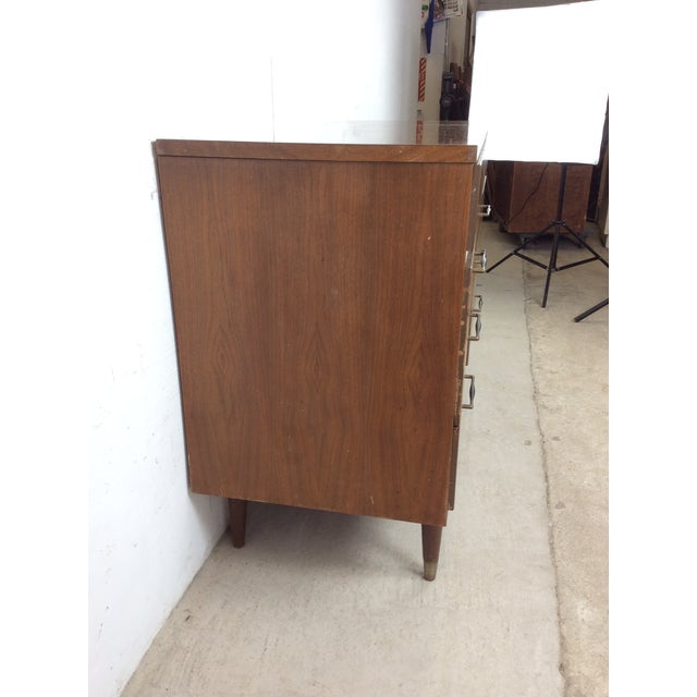 Mid Century Modern Lowboy Dresser With Six Drawers For Sale - Image 4 of 16