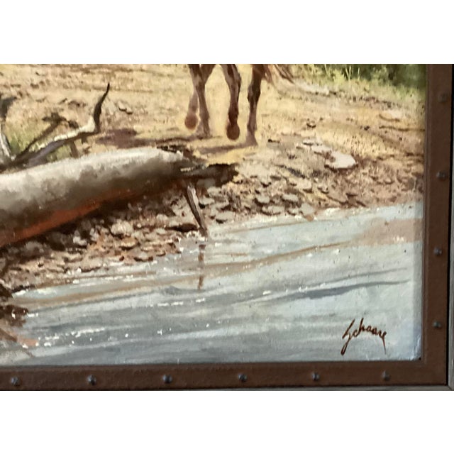 American Harry Schaare (1922-2008) "Elkhorn Tavern". Oil on Board. Signed Lower Right. For Sale - Image 3 of 5
