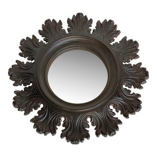 1963 Syroco Sunburst Convex Wall Mirror For Sale