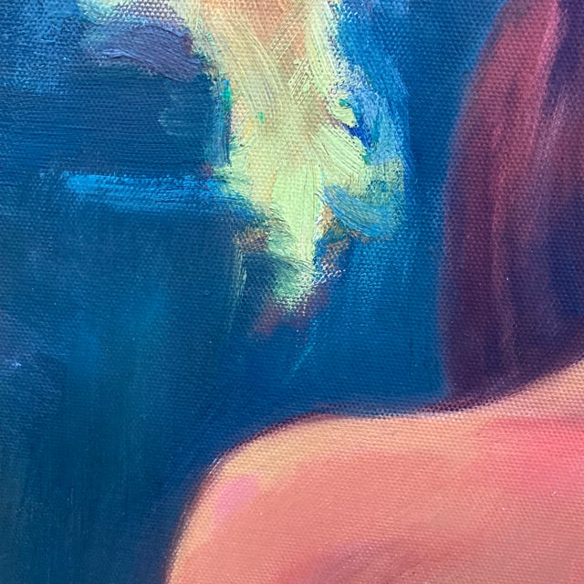 "Two Tahitian Women" — Vibrant Oil Painting on Canvas by Cyndy Ortiz (After Paul Gauguin) For Sale - Image 9 of 12