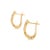 Greek Style 18k Gold Diamond Emerald Ruby & Sapphire Stud Earrings- 2 Pieces For Sale - Image 4 of 10