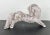 Off-white French Enameled Terracotta Horse Sculpture, Circa 1940 For Sale - Image 8 of 8