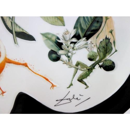Porcelain Grapefruit Plate from Salvador Dali For Sale - Image 5 of 10
