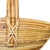 Mid-Century Modern Mid 20th Century Monumental Organic Modern Rattan Market Basket, Gabriella Crespi Style For Sale - Image 3 of 9
