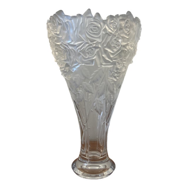 Shannon Crystal Vase Made by Godinger For Sale