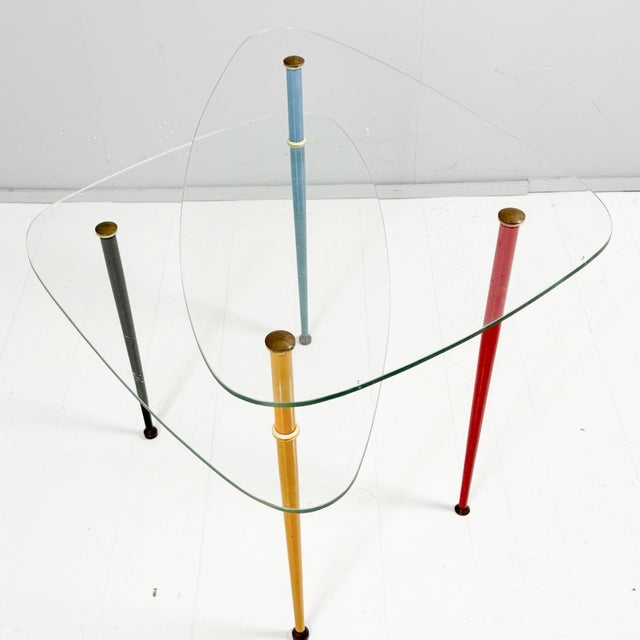 1950s Arlecchino Side Table by Edoardo Paoli for Vitrex, 1950s For Sale - Image 5 of 18