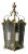 Italian Gilt Metal Three-Light Ceiling Lantern, 20th Century For Sale
