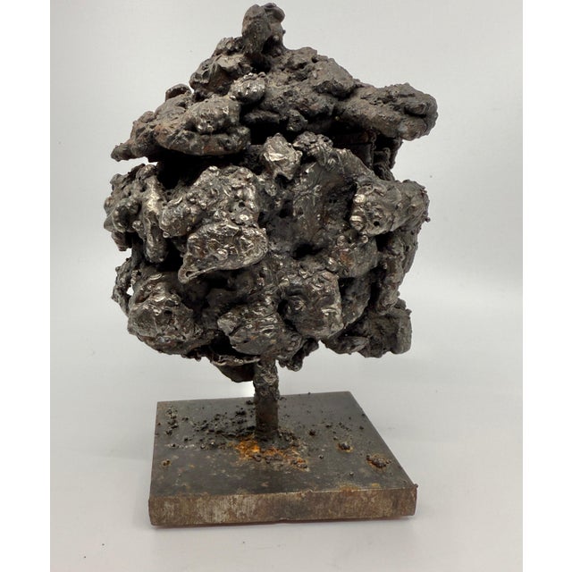 Brutalist James Bearden Brutalist Sculptured Steel “Barnacle Box” For Sale - Image 3 of 12