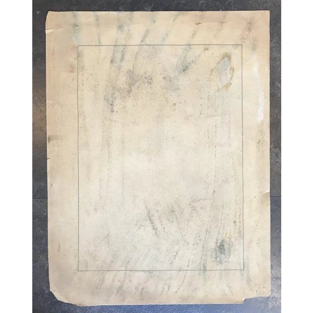 Charles Émile Moses Hornung, Portrait de femme, 1913, Pastel on Watercolor Paper For Sale - Image 6 of 7