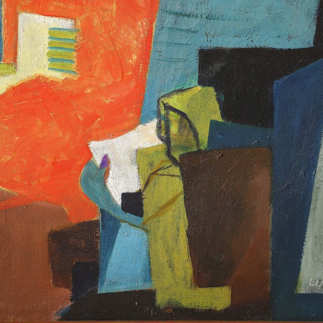 Art Deco Stage Set Oil on Canvas Painting Signed William Freed For Sale - Image 9 of 18