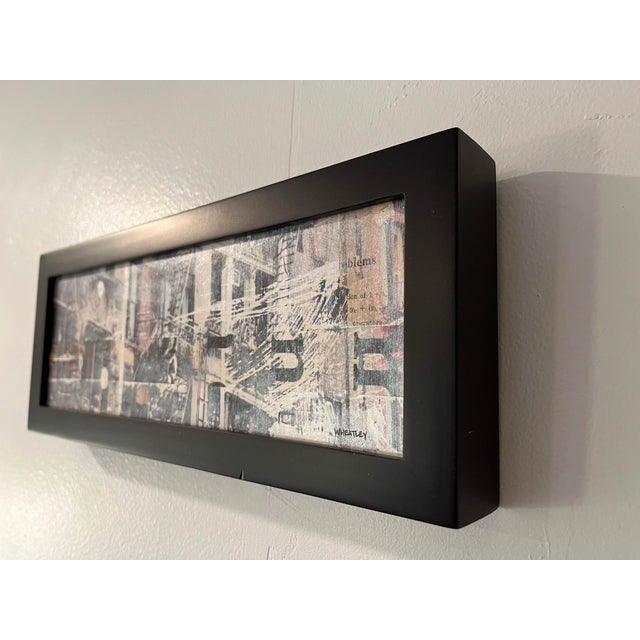 Contemporary City Grit by Justin Wheatley | Mixed (photo, collage, acrylic) on panel urban architecture scene For Sale - Image 3 of 3
