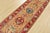 A traditional tribal Caucasian Kazak runner hand-knotted with an all-wool pile on a cotton foundation. This oriental rug...