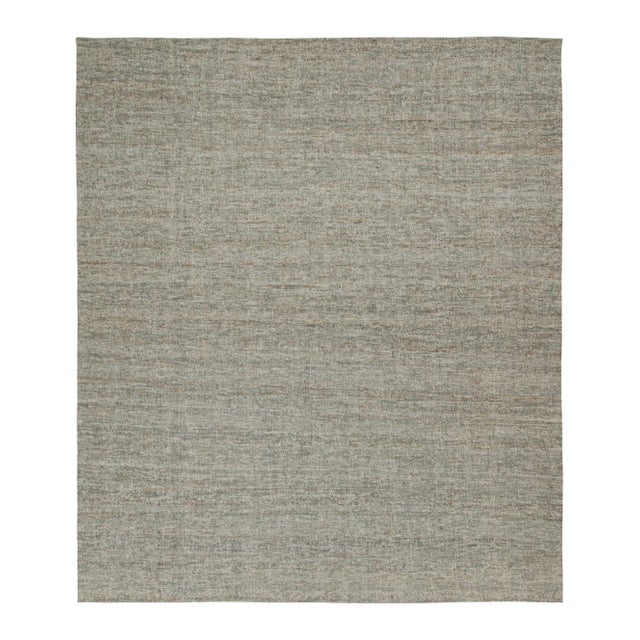 Gray 2010s Rug & Kilim’s Contemporary Kilim Rug in Gray & White For Sale - Image 8 of 8