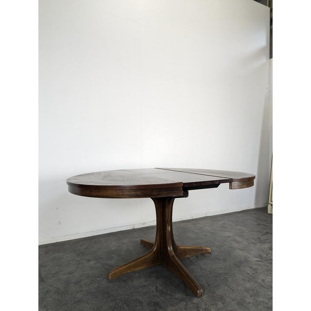 Round Teak Table with Extension For Sale - Image 6 of 11