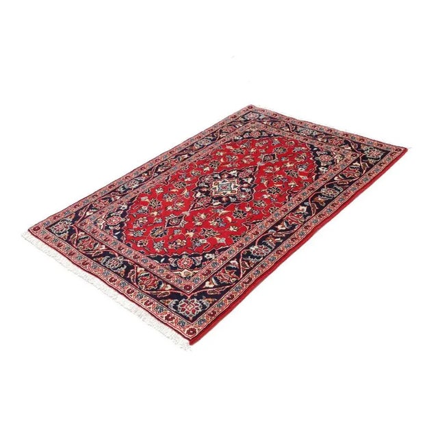 Kashan Rug in Hand-Knotted Virgin Wool For Sale - Image 11 of 11