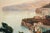 Brown View of the Church of San Francesco in Cava de’ Tirreni and the Sorrento Coast, Naples, 19th Century, Oil on Canvases, Framed, Set of 2 For Sale - Image 8 of 10