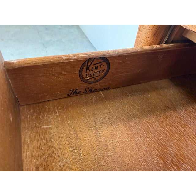 1970s Mid-Century Modern Kent Coffey “The Sharon” Walnut Nightstand For Sale - Image 5 of 12