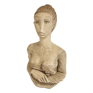 Plaster Sculpture by DLG Pablo Gargallo, 1970s For Sale