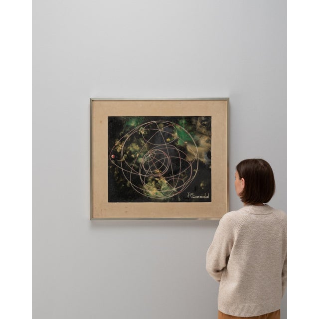 20th Century Belgian Artwork With Metal Frame For Sale - Image 17 of 18