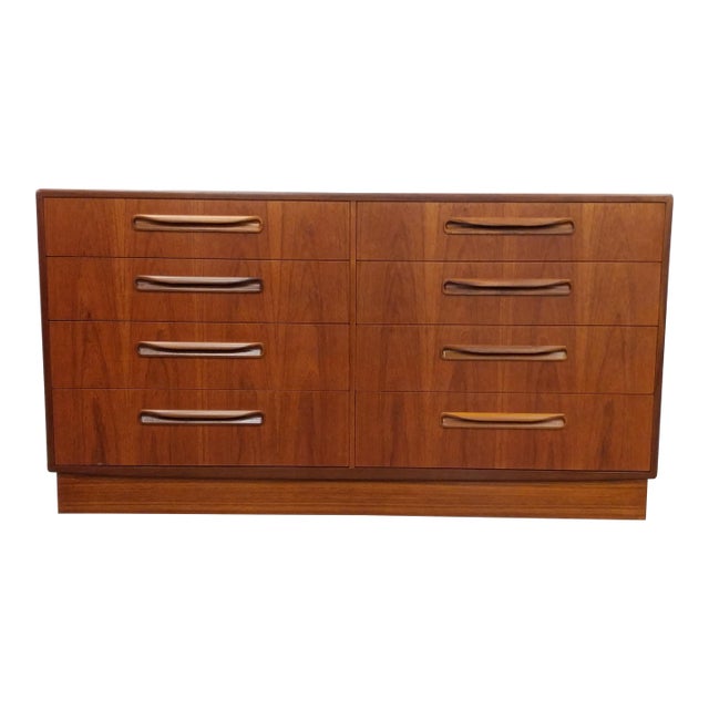 Vintage Mid Century Modern Teak Dresser by G Plan For Sale