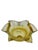 Glass Vintage Murano Bullicante Controlled Bubble Art Glass Amber Yellow Ashtray/ Catchall For Sale - Image 7 of 10