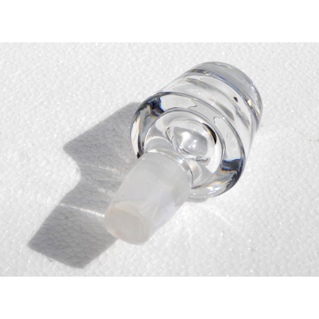 Waterford 1950s Waterford Crystal Whiskey Spirit Liquor Decanter Handmade Cut Glass Pattern For Sale - Image 4 of 14