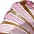 Mid-Century Modern Vintage Murano Fratelli Toso Pink White Copper Aventurine Ribbons Italian Large Art Glass Bowl For Sale - Image 3 of 8