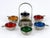 1960s Small Mid-Century Modern Enameled Ashtrays, Germany, 1960s, Set of 6 For Sale - Image 5 of 18