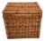 Large Square Rattan Chest, Vintage For Sale