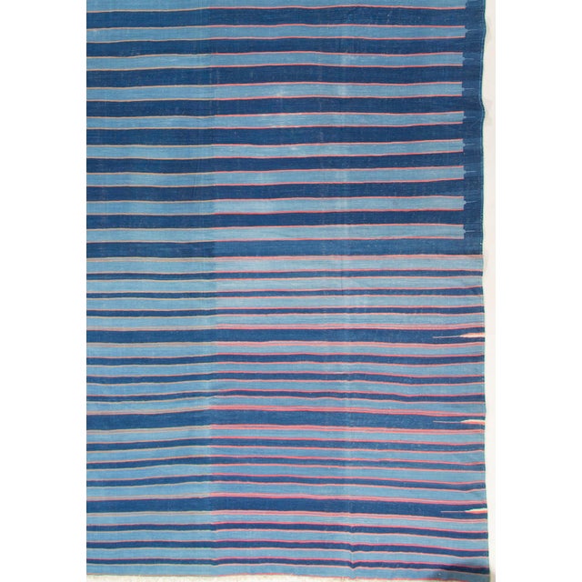 Antique Indian Dhurrie Rug 11'6 X 22' For Sale - Image 4 of 12