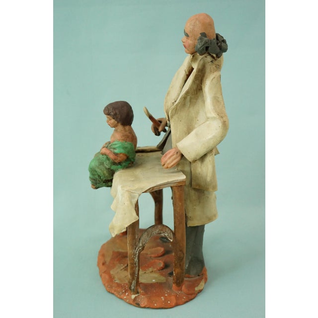 20th Century Terracotta Sculpture of Pediatrician Doctor by Leonardo Bonaccorso, Italy For Sale - Image 3 of 18