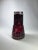 Vintage Bohemian Ruby to Clear Cut Glass Bedside Water Crafe and Drinking Glass Set- 2 Pieces For Sale In Greensboro - Image 6 of 7