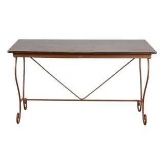 Rustic Wrought Iron Table, 1950s For Sale