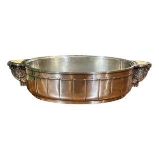 Art Deco Silver-Plated Metal Planter by Saglier Frères, 1930s For Sale