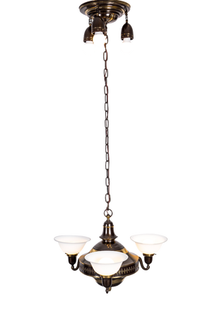 Art Deco Bauhaus Ceiling Lamp, 1920s