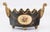 Antique Neoclassical French Tole Black and Gilt Cache Pot Jardiniere For Sale - Image 10 of 10