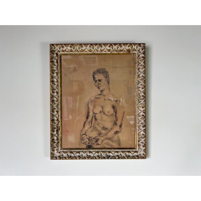 French Chantal Quenneville [1897-1959] Woman Portrait Painting For Sale - Image 13 of 13